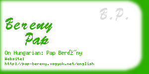 bereny pap business card